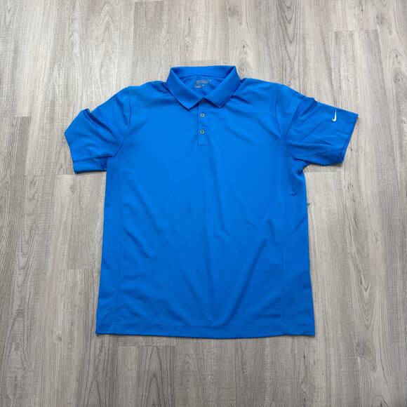 Nike Golf Tour Performance Polo Shirt Men's Extra Large XL Blue Dri Fit Golfing - Picture 1 of 9